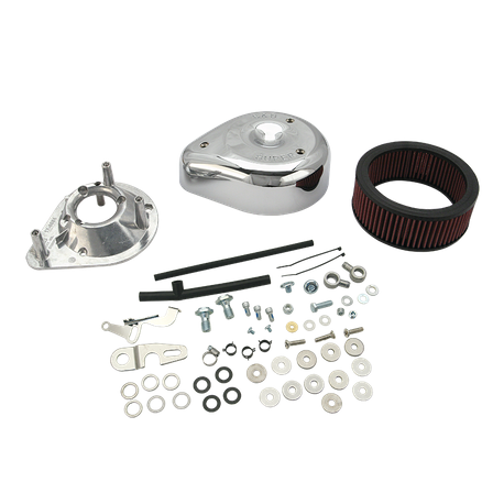 S&S Super G Carburetor & Stealth Air Cleaner Kit for 1984-1999 Harley -  Chrome - 110-0147 - Get Lowered Cycles