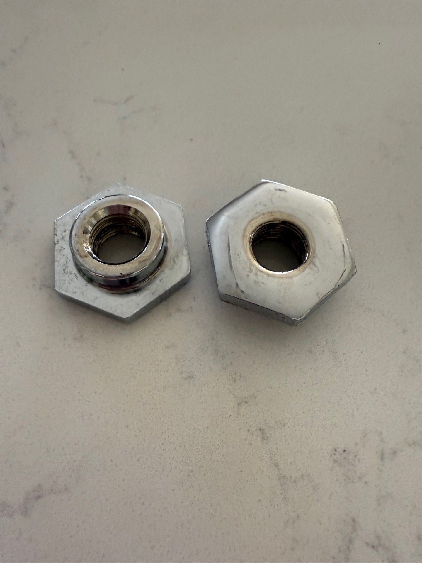 Springer Rocker Nuts SPRINGER HEX TOP NUTS -CHROME | Bourget's Bike Works